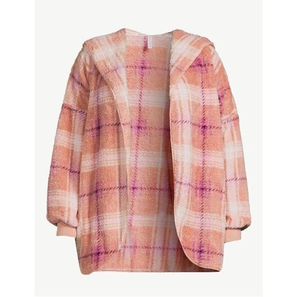 Women’s Plush Comfy Fuzzy Hoodie Cardigan Sweater Size S - Picture 3 of 8